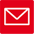 E-Mail Icon, rot weiss